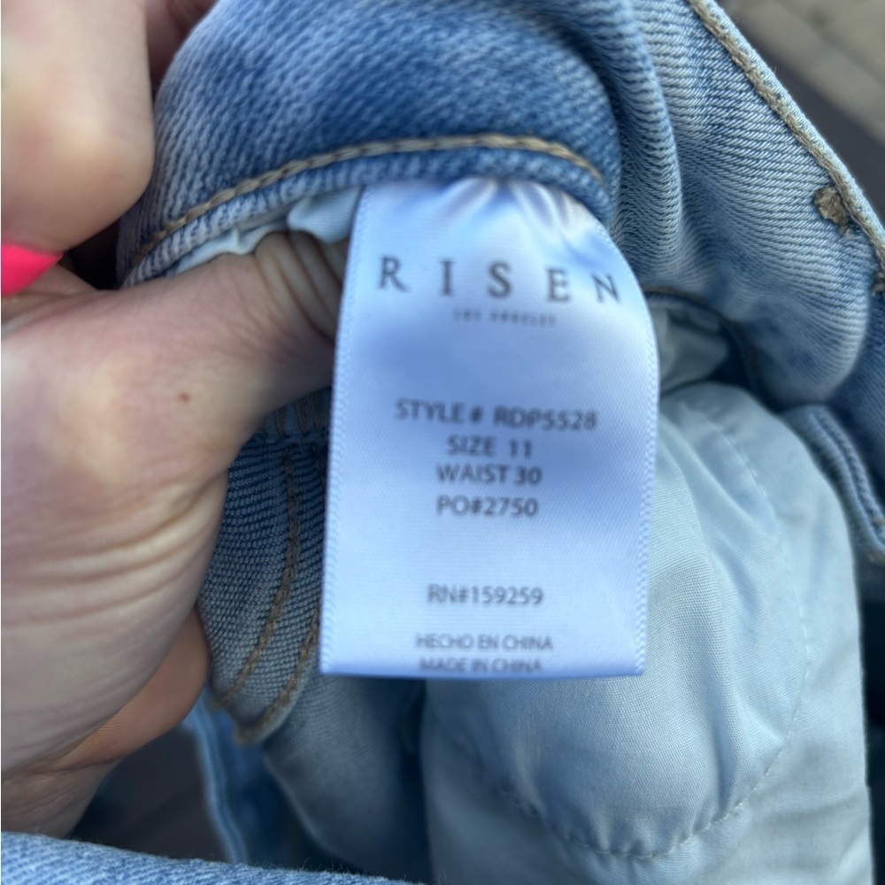 Risen High Rise Wide Cargo Jeans - Sz 11 - Picture 7 of 7